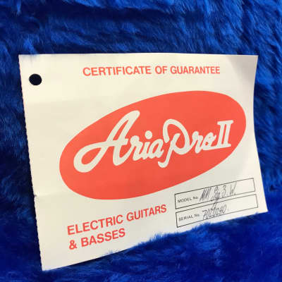 Aria Pro II Mega Metal Stage III in White (LH) 1980's MIJ image 18