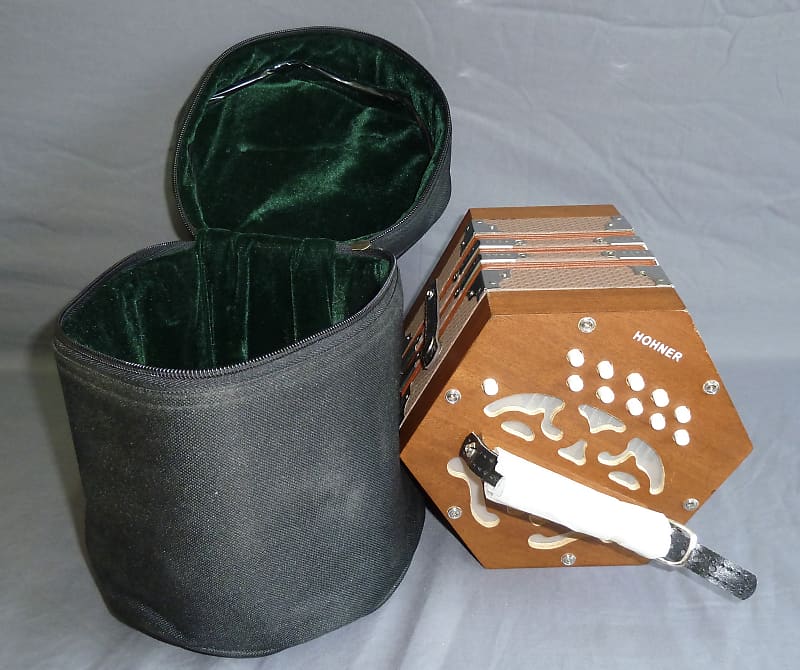 Hohner D40 Concertina with Gig Bag Reverb
