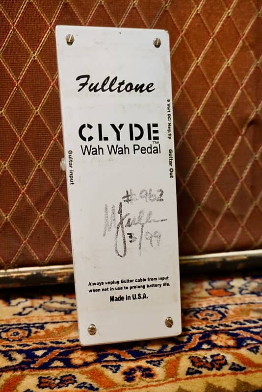 Fulltone Clyde Original Wha Wha  March 1999 S/N : 962 First Series  1999 White image 1