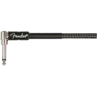 Fender Professional Series 30 ft. Straight-Angle Coiled Guitar Cable, Gray Tweed image 4