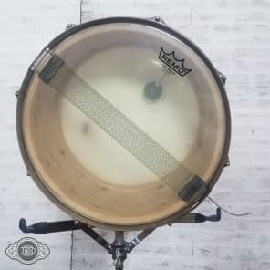 vintage 1940s WFL 7x14 Zephyr lug 3 ply snare drum in White Marine Pearl image 13