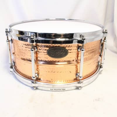 PEARL TN1465 TOSHI NAGAI Produce Model Hammered Copper 14x6.5 Snare Drum  [06/11] | Reverb Denmark