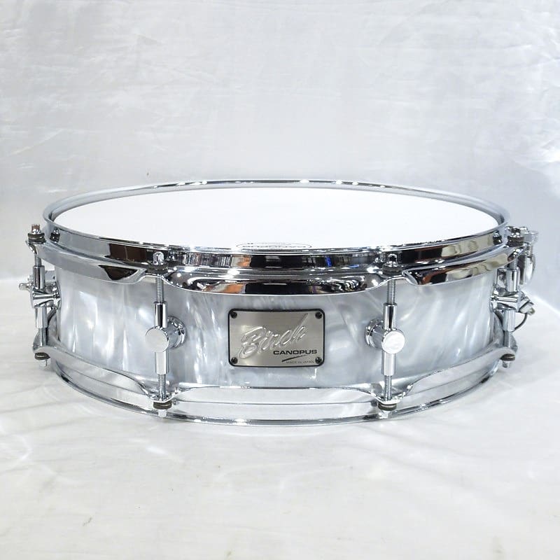 CANOPUS BR-1440 [Birch Snare Drum 14''4'' - White | Reverb Brazil