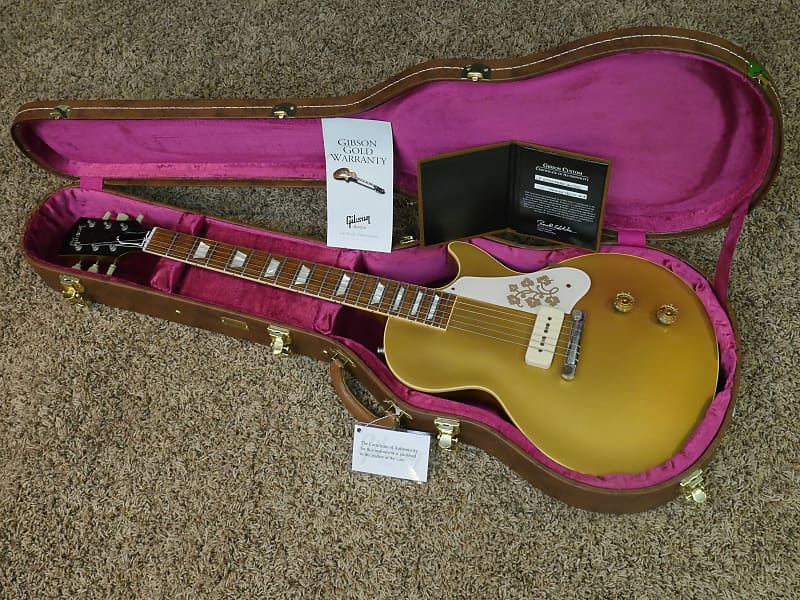 Video! Gibson Les Paul Axcess Prototype Kazuyoshi Saito Signature 1 P90 Goldtop imagen 1