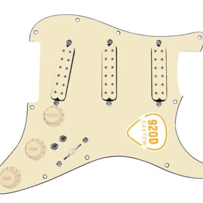 920D Custom Stratocaster Polyphonic Loaded Pickguard - Black
