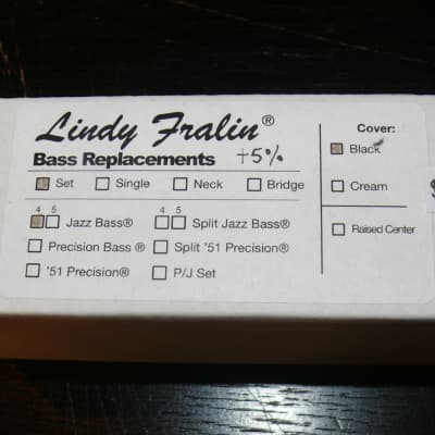 Lindy Fralin Jazz Bass +5% over replacement pickup set for sale