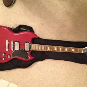 Epiphone SG G-400 Korean 2003 Worn Cherry NICE w bag | Reverb