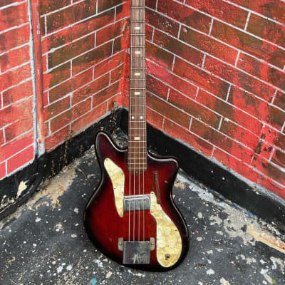 Ibanez model 1950 Bass 1961 very rare solid body in a nice Sunburst w/1 Humbucker just crazy cool. image 2