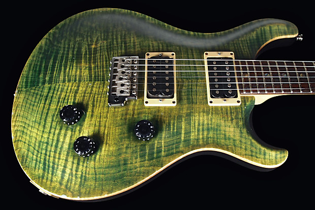 1994 Paul Reed Smith PRS CE-24 Flame Top CE24 Pre-Factory Emerald Green imagen 1