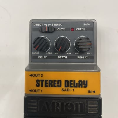 Arion SAD-1 Stereo Analog Delay Gray Box Vintage Guitar Effect Pedal MIJ Japan image 2