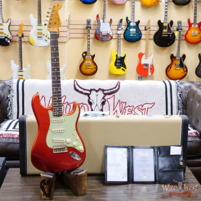 Fender Custom Shop Limited Edition 1959 59' Special Stratocaster Flame Maple Neck Journeyman Relic Super Faded Candy Apple Red image 6
