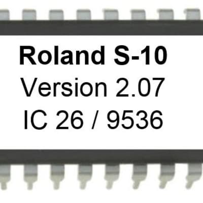 Roland S-10 Firmware Version 2.07 Eprom Upgrade Update for S10 80s Sampler