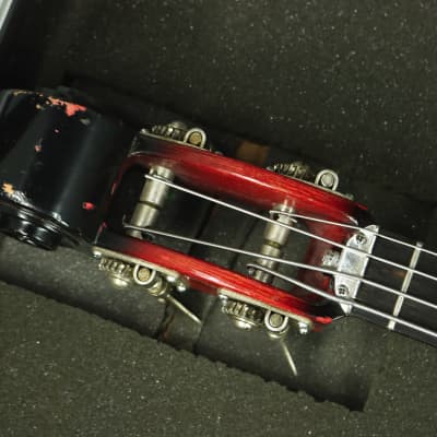 1967 Ampeg ASB-1 "Devil Bass" - Red/Black image 14
