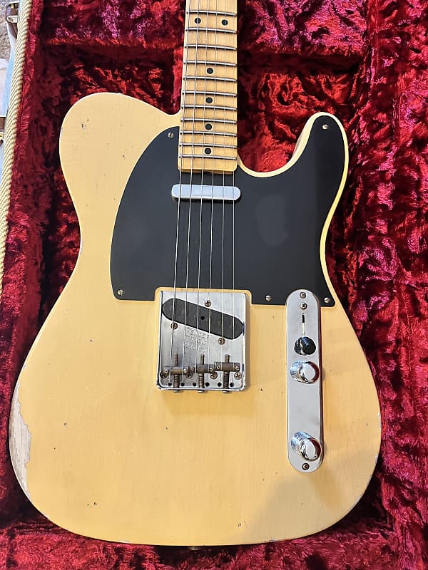 Fender Custom Shop 1952 Time Machine Relic Telecaster - Aged Nocaster Blonde image 1
