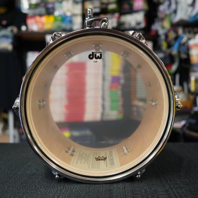 DW Design Series 8" Pure Maple Shell Tom - Black Satin Finish | 5x8" image 8