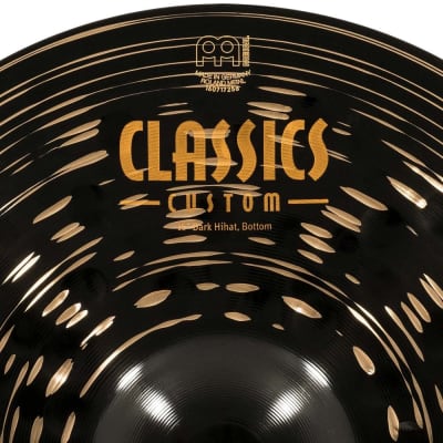 Meinl Classics Custom Dark Hi Hat Cymbals 15" image 7