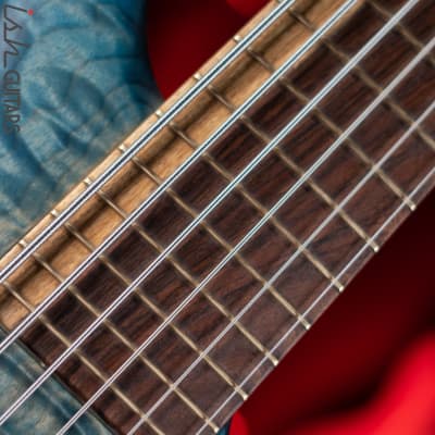 MTD 635-24 6-String Bass Quilt Maple Blue Burst Satin image 5