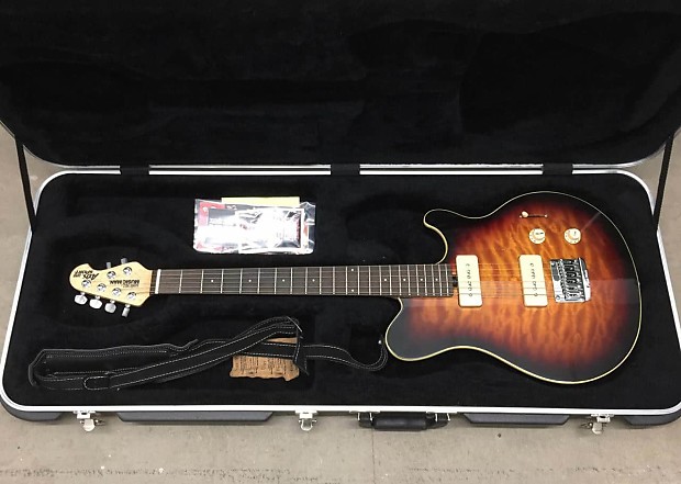 music man：Axis Super Sport MM90 Rosewood Music Man Axis Super Sport MM90 Amber – Chicago Music Exchange
