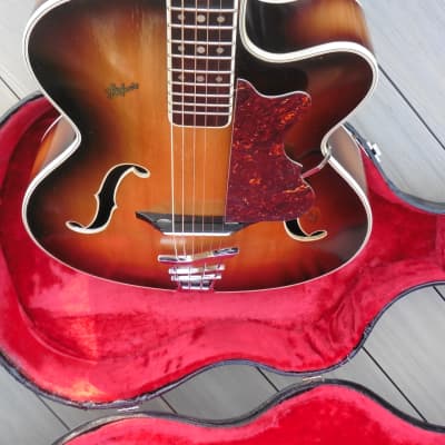 ♫ Hofner President 1957 Vintage Sunburst + Luthier Restored + H/case ♫ image 21