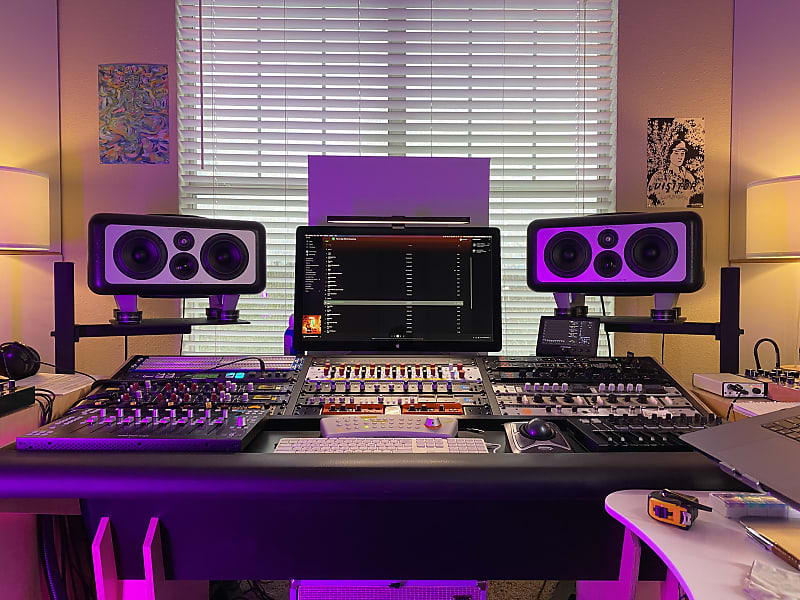 Dangerfox Genesis 24U Recording Studio Desk Workstation Reverb