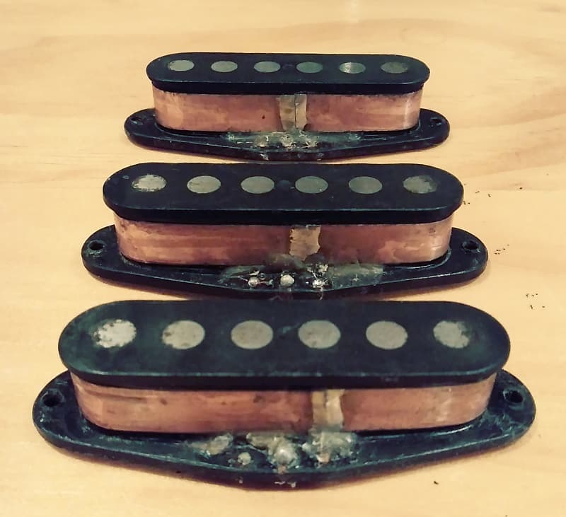 Set Of 3 Matched Schecter F500T Pickups (6.4-13.39 KOhms) | Reverb