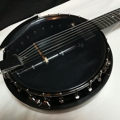 DEAN Backwoods 6 BLACK Chrome ELECTRIC 6-string BANJITAR banjo GUITAR new w/ Light Case image 3