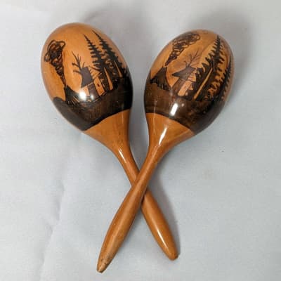 Handmade Traditional Wooden Maracas - Made in Mexico image 5