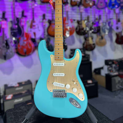 Squier 40th Anniversary Stratocaster Electric Guitar, Vintage Edition - Satin Seafoam Green! 396 GET PLEK’D! image 3