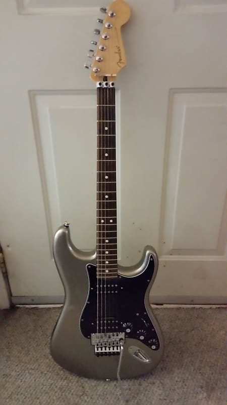 Fender Blacktop Stratocaster HH Floyd Rose 2013 Silver Metallic