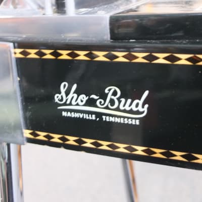 Sho-Bud Super Pro Double Neck 10 String Pedal Steel 8 & 6 1979 - Black Gloss image 3