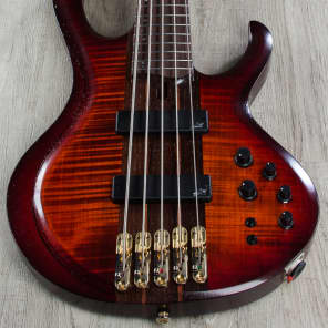Ibanez BTB1905E Premium 5‑String Electric Bass Rosewood Board Brown Topaz Burst image 10