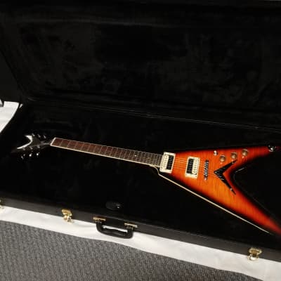 DEAN V 79 Trans Brazilia electric GUITAR w/ Hard Case Flame Maple NEW for sale
