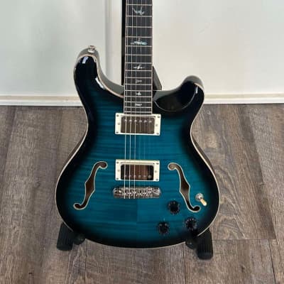 PRS SE Hollowbody II Piezo open box 2022 Peacock Blue Burst image 1