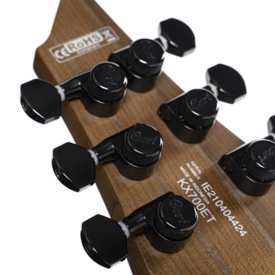 Cort KX700OPBK | KX Series Evertune Double Cutaway Electric Guitar. Open Pore Black. New with Full Warranty! image 4