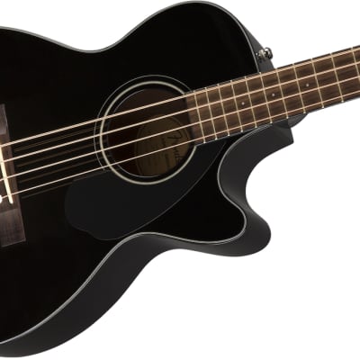 Fender CB-60SCE Black Solid Top Acoustic-Electric Bass image 2