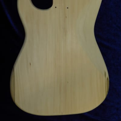 Spalted Maple Top / Aged Basswood Strat body - Standard Hardtail 4lbs 3oz #2930 image 7