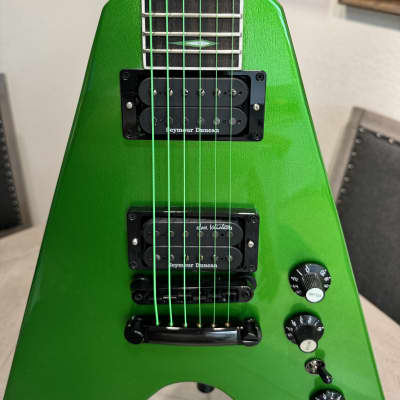 Gibson Dave Mustaine Signature "Rust in Peace" Flying V EXP 2022 - Present - Alien Tech Green image 8