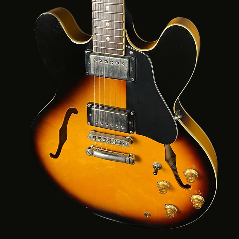 Burny Late 80's Fernandes RSA-60 ES-335 Reissue Vintage Sunburst