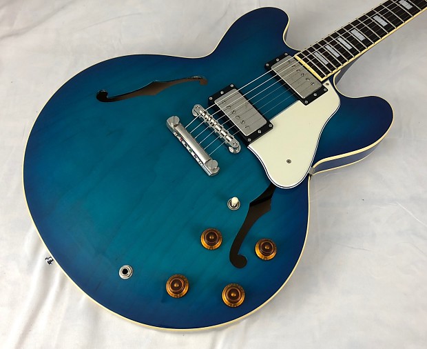 tHc Tom Holmes Guitars THC Semi Hollow Custom Black 2011 (S