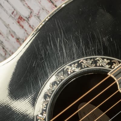 Ovation Custom Legend C779LX Acoustic-Electric Guitar, Black w/ Original Case x5142 (USED) image 12