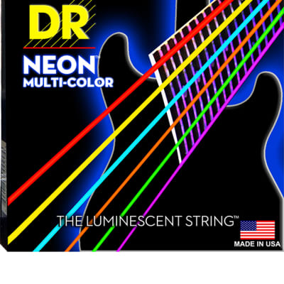 DR NMCE-9-46 - Hi-Def Neon - Multi-color, jeu guitare électrique, Light à Medium 9-46 image 1