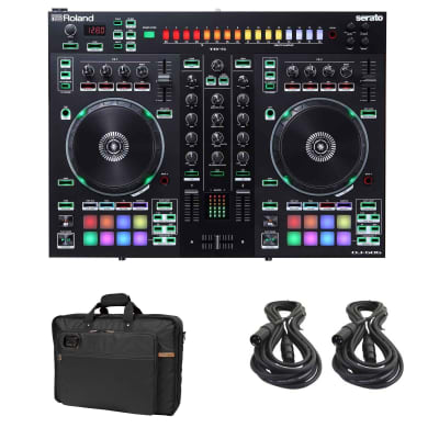 Roland DJ-505 Serato DJ Controller with Strip Light Kit &Roland CB-BDJ505 Black Series Instrument Carry Bag for the DJ-505 DJ Controller image 11