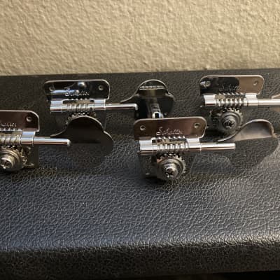 Schaller BMF Fender Chrome Bass Tuners - Original 70's Style