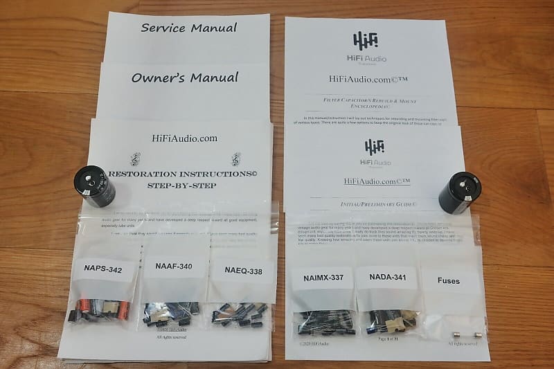 Onkyo TX-4500 restoration kit filter capacitor repair rebuild fix  			