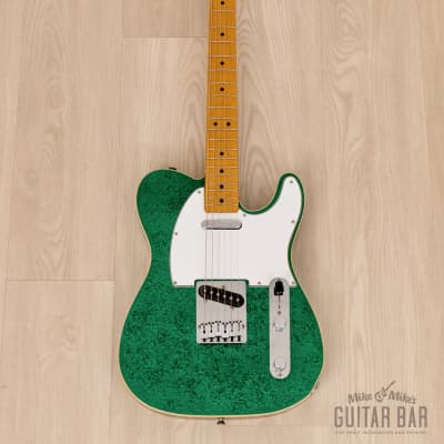 2013 Fender Telecaster Custom TL52B Green Sparkle w/ Upgrades, Japan MIJ image 2