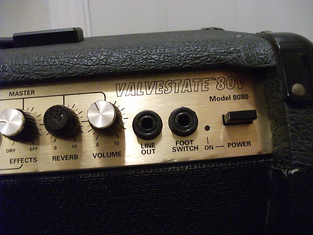 Marshall Valvestate 80v Model 8080 80 Watt 80W Guitar Combo Amplifier Amp +  Footswitch