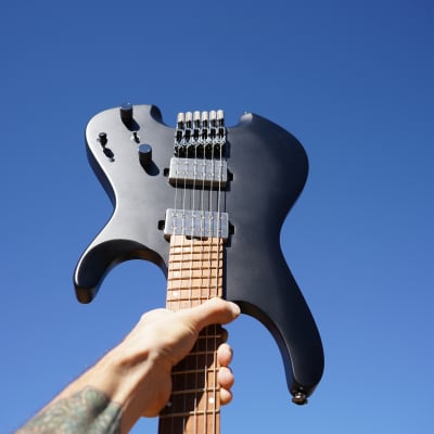 Ibanez QX52BKF Black Flat Headless 6-String Electric Guitar w/ Gig Bag (2023) image 3