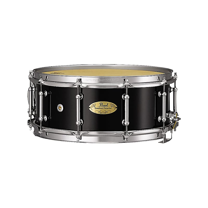 Pearl Concert Series Snare Drum 14 x 5.5 Piano Black image 1