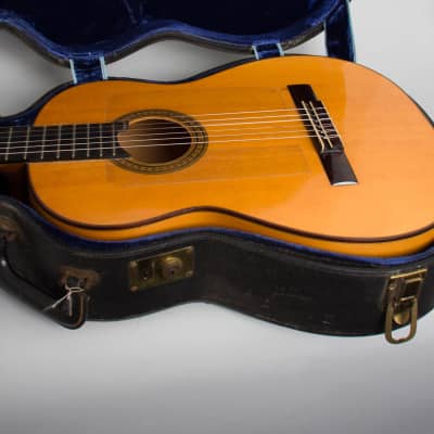 Manuel Contreras  Flamenco Guitar (1970s), period black hard shell case. image 13