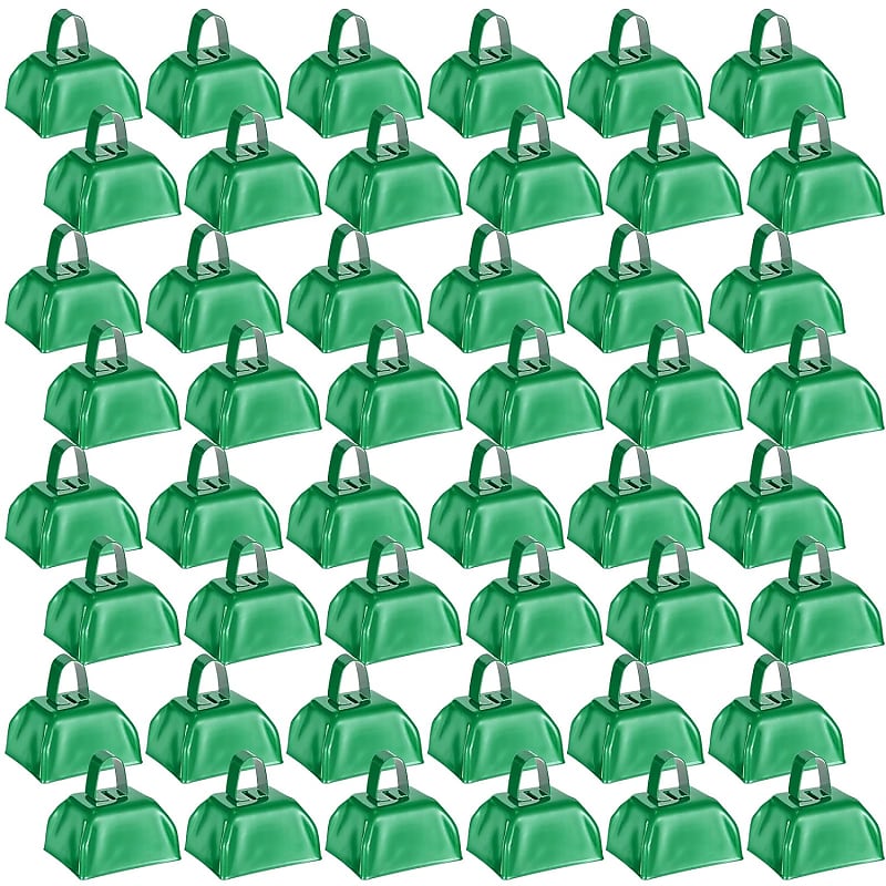 12 Pcs Large Cow Bell 9 '' Cowbell With Handle Cowbells For Sporting Events  Hand Percussion Cowbells Cheering Bell Chimes For Football Game, Alarm Loud  Noise Makers, Musical Instrument (Blue)